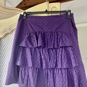 Anthropologie Purple Women's Skirt 12
Tiny purple flowers